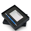 Beautiful Gift Set with Polished Business Card Case & Aluminum Pen makes a perfect gift